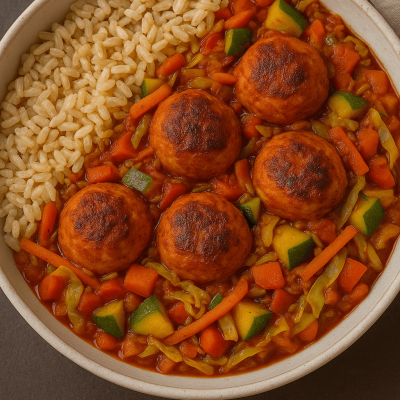 Chicken Veggie Balls (Desi-Italian Fusion) (1)