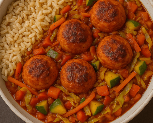 Chicken Veggie Balls (Desi-Italian Fusion) (1)