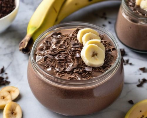 Chocolate Banana chia pudding image