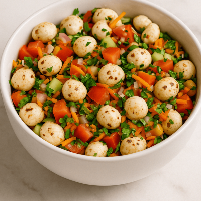 Makhana Veggie Bhel (1)