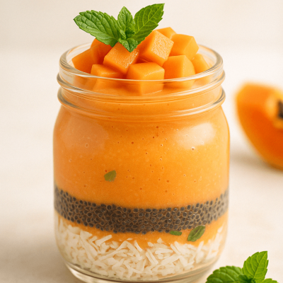 Papaya Coconut Pudding (1)