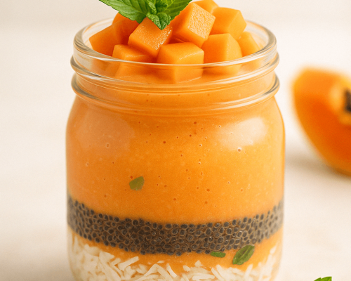 Papaya Coconut Pudding (1)