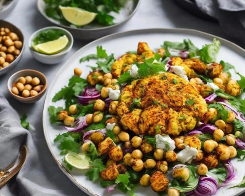 Tandoori Cauliflower and Chickpea Salad